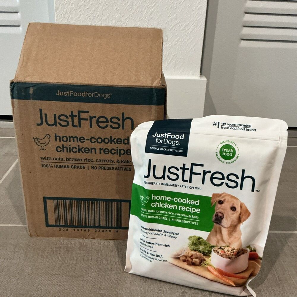 Just Food For Dog Fresh Wet No Preservative Resealable Package Human Grade 7pc
